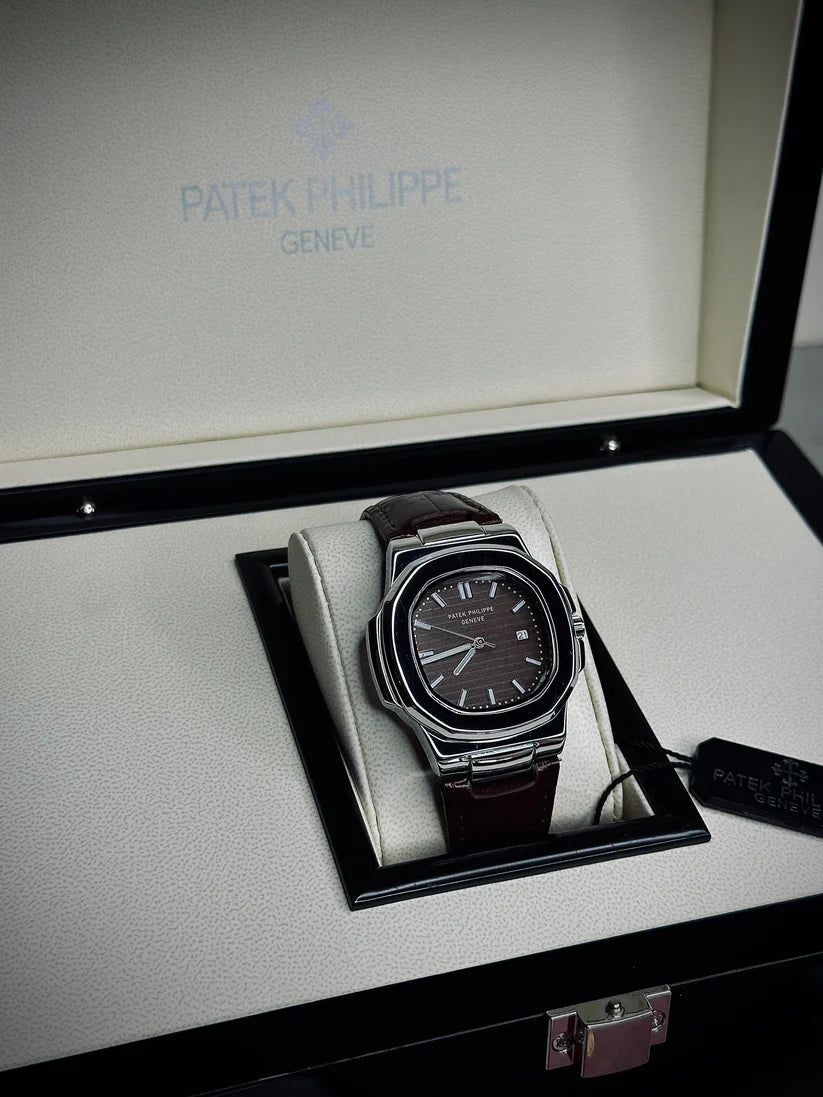 PP Leather Straps (Swiss Like Movement)