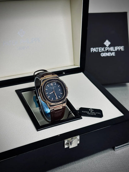 PP Leather Straps (Swiss Like Movement)