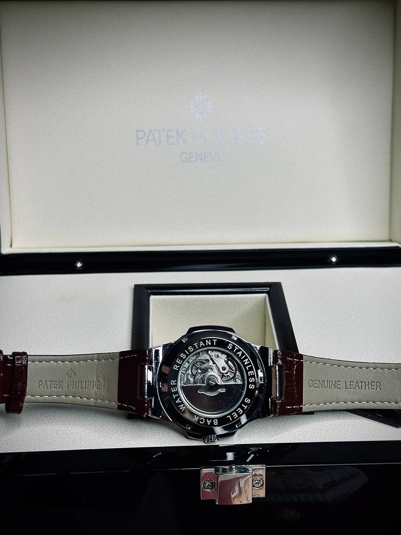 PP Leather Straps (Swiss Like Movement)